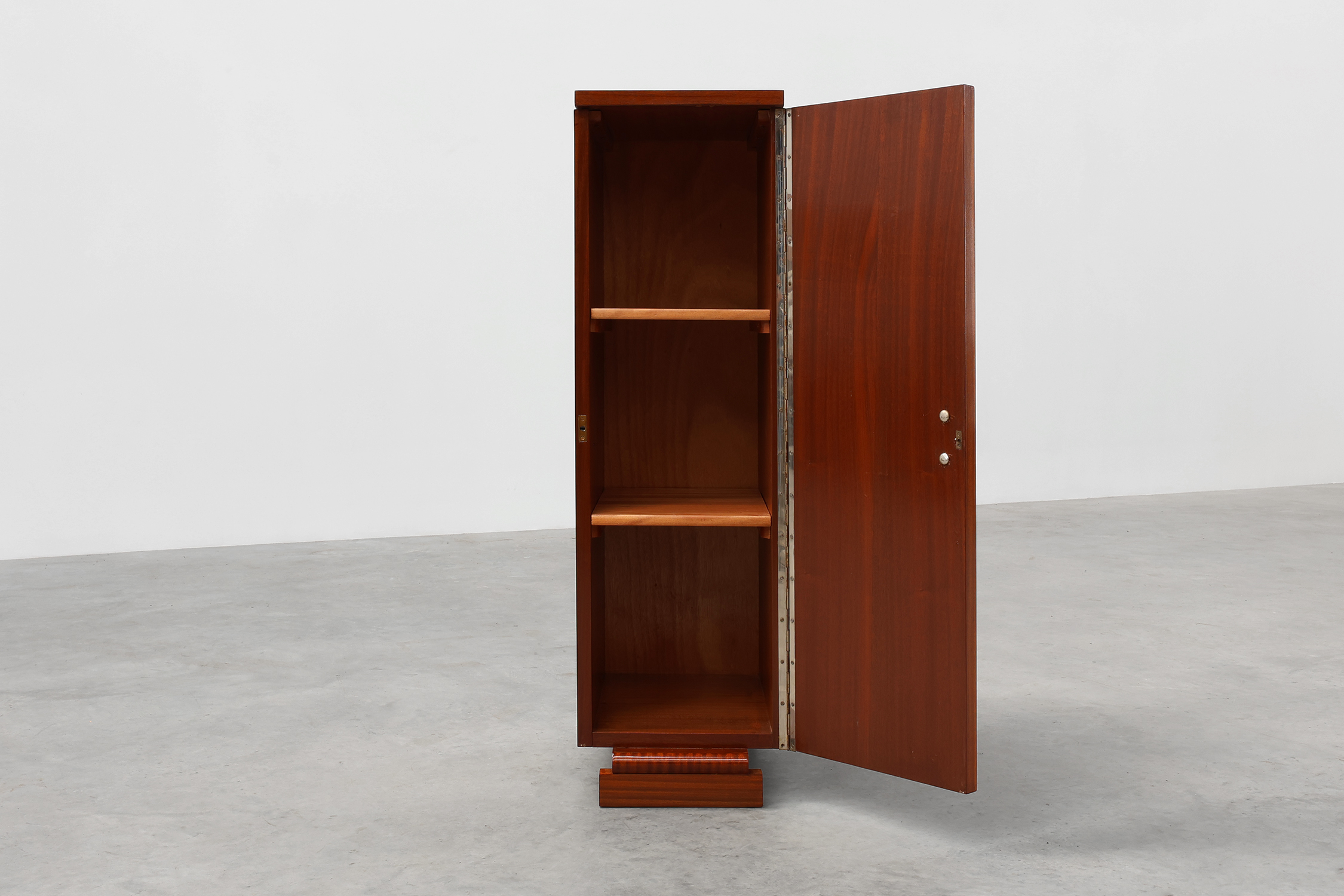 Unique Art Deco cabinet with veneer wood inlay, France 1920sthumbnail